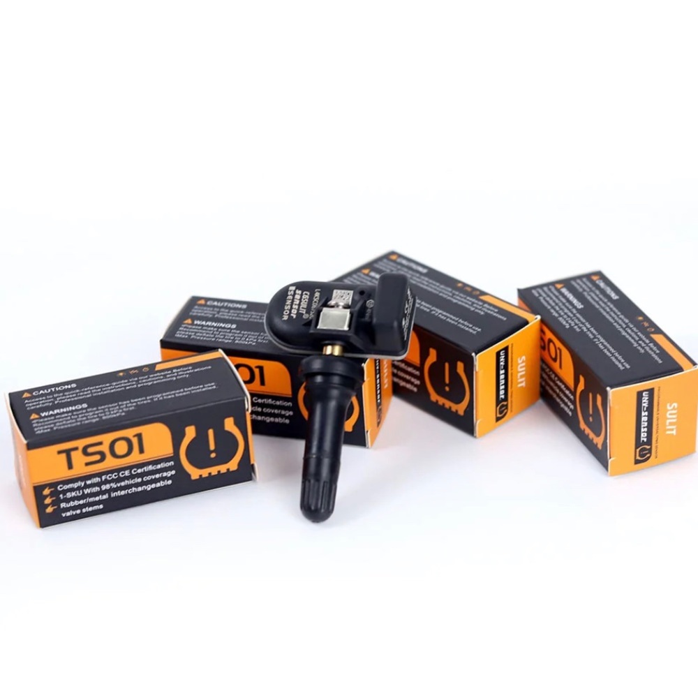 4 X CGSULIT 315MHz&433MHz TPMS Universal Programmable Sensor with Rubber Valve